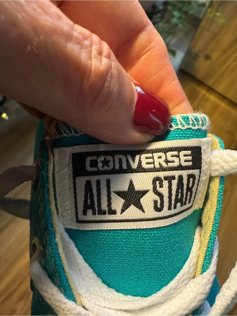 Converse Kids Teal Canvas Low-Top Sneakers with White Laces